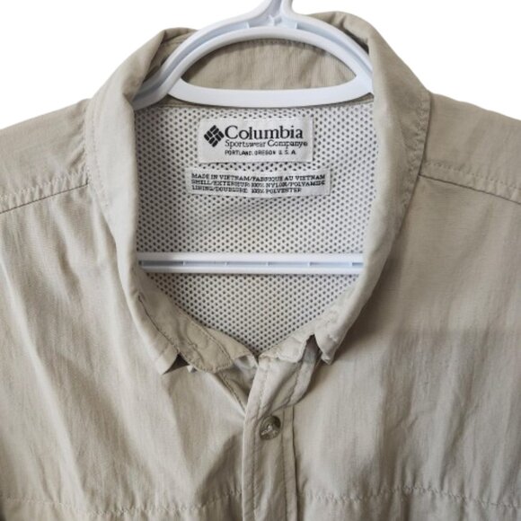 Columbia PFG Vented Fishing Shirt - Tan - Fits M/L - Picture 5 of 5